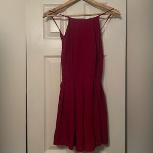 Sugar Lips - Romper with straps and adjustable tie back bow in the back